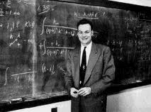 photo of richard_feynman at blackboard